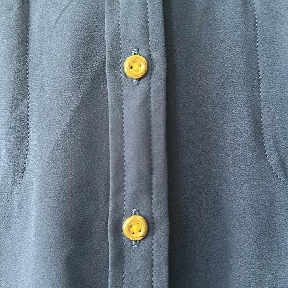 Royal Blue Banana Republic Heritage Button Down Size L - Picture 6 of 6